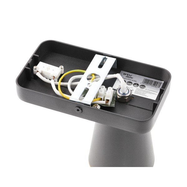 Crna zidna lampa ø 8 cm Elli – GTV-image-3