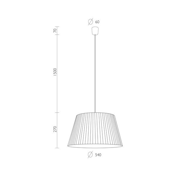 Sotto Luce KAMI krem stropna svjetiljka, Ø 54 cm-image-2