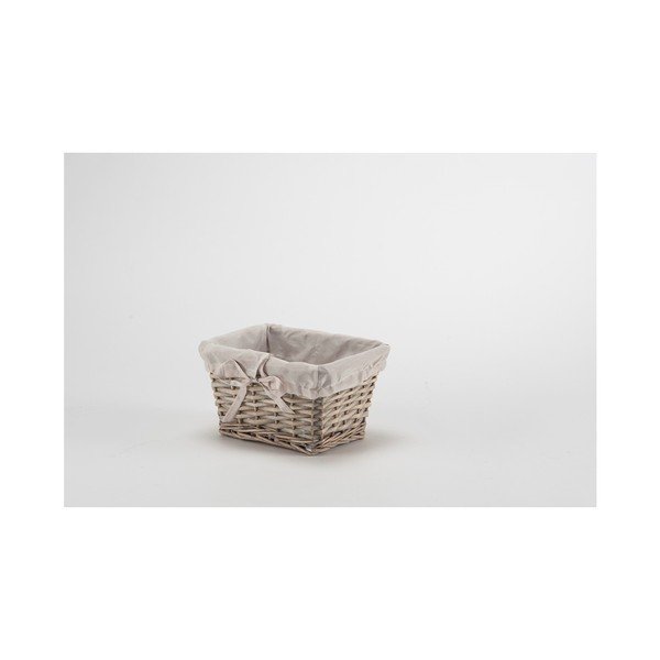 Siva pletena košara Compactor Vintage širine 23 cm-image-1