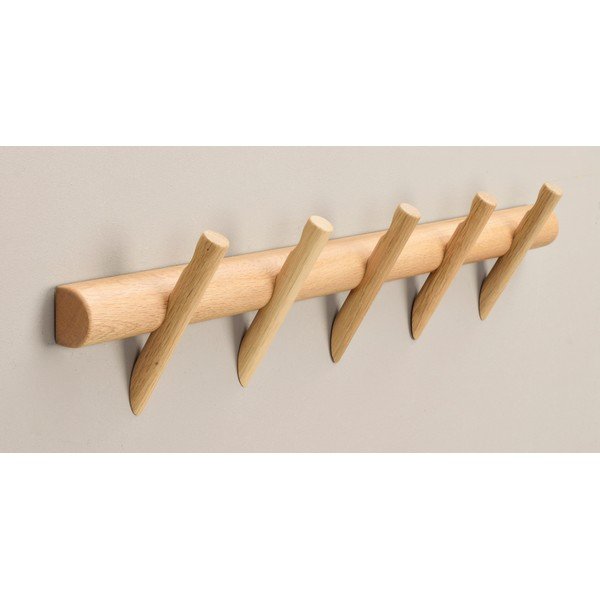 Zidna vješalica od punog hrasta u prirodnoj boji Hillmond – Rowico-image-2