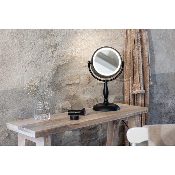 Mat crna stolna lampa sa staklenim sjenilom (visina 36 cm) Face – Markslöjd-image-4