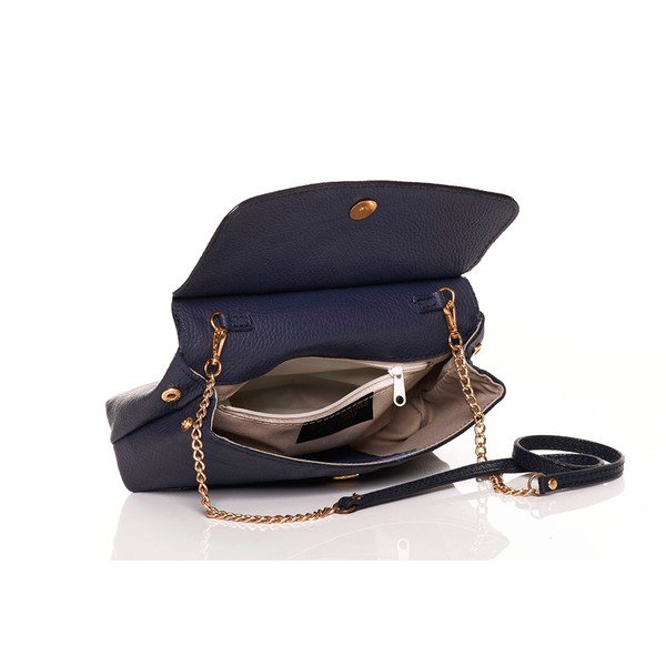 Federica Bassi Envelope Navy kožna torbica-image-1