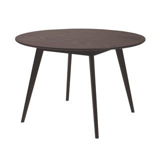 Crni blagovaonski stol Rowico YuRAi, ∅ 115 cm