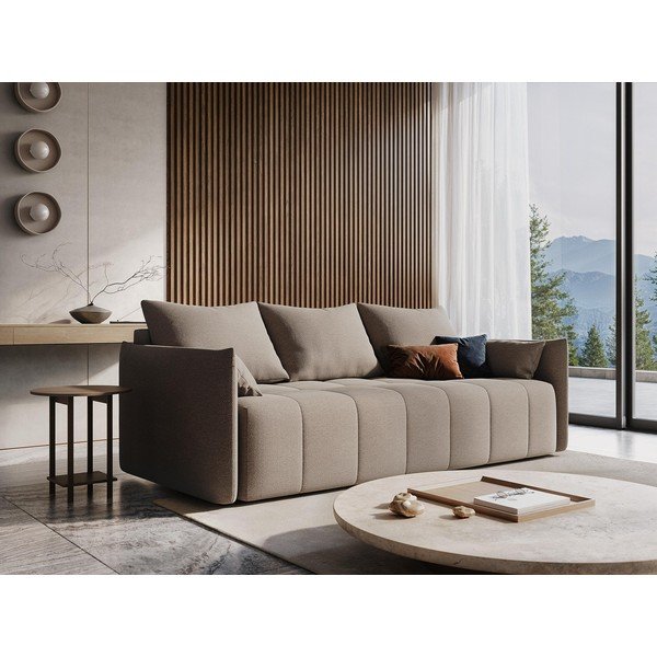 Sklopiva/s prostorom za odlaganje kutna garnitura boja terakote (s lijevim kutom/s ležaljkom) Moku – Makamii-image-1