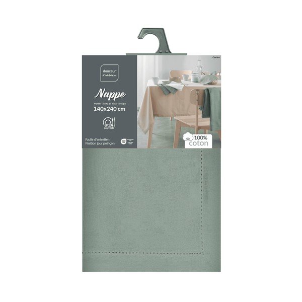 Pamučan perivi stolnjak 140x240 cm Charline – douceur d'intérieur