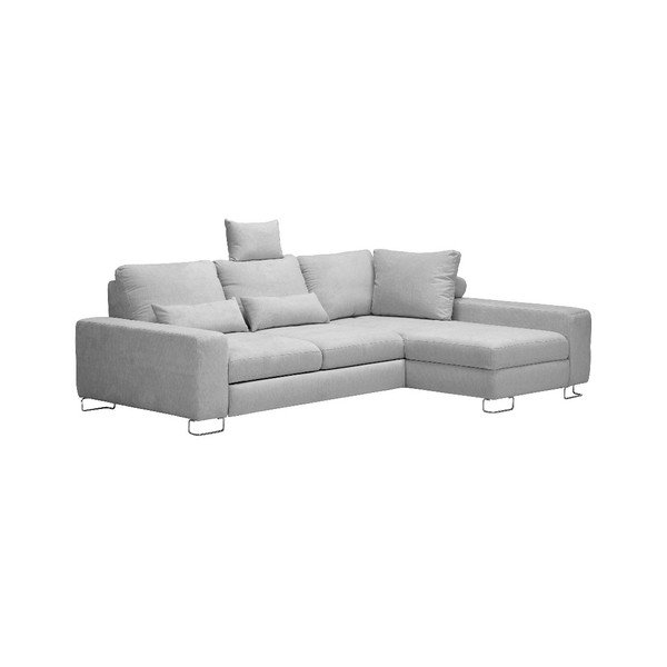 Svijetlo sivi kutni kauč na razvlačenje Windsor &amp; Co Sofas Alpha, desni kut-image-4
