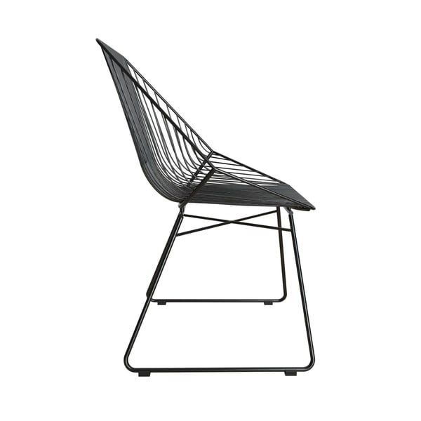 Crna metalna stolica CosmoLiving by Cosmopolitan Ellis-image-2