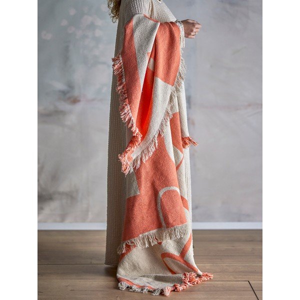 Narančasta deka 130x160 cm Caya – Bloomingville-image-1