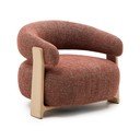 Fotelja od šenila boja terakote Granite – Kave Home