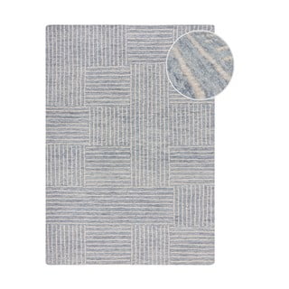 Svijetlo plavi ručno rađen vunen tepih 80x150 cm Memphis Wool – Flair Rugs
