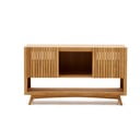 Nizak ormarić za ispod umivaonika od masivne tikovine u prirodnoj boji 140x80 cm Kuveni – Kave Home