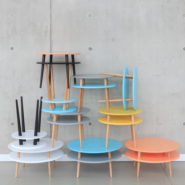 Bijeli stolić za kavu Ragaba UFO, Ø 45 cm-image-4