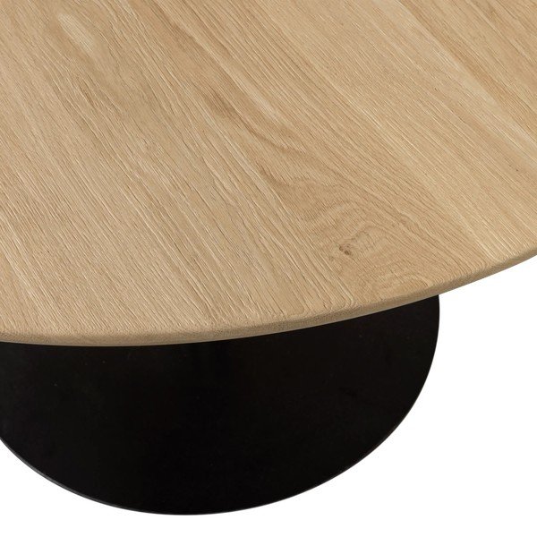 Okrugao blagovaonski stol s hrastovom pločom stola ø 120 cm Tablo – WOOOD-image-3