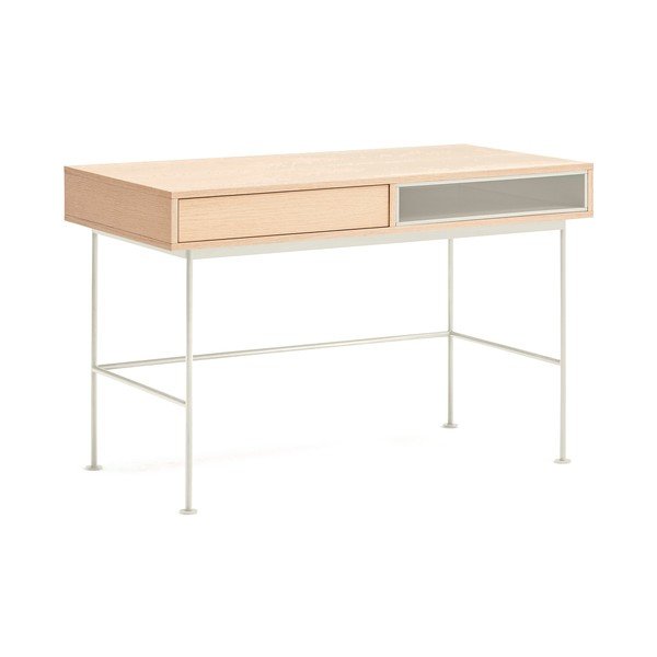 Radni stol s pločom stola u dekoru hrasta 60x120 cm Yoko – Teulat-image-2