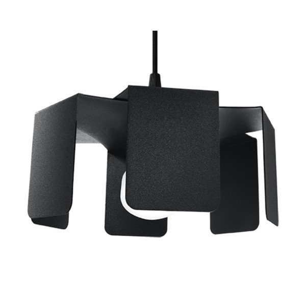 Crna viseća svjetiljka s metalnim sjenilom ø 24 cm Rossario – Sollux-image-2