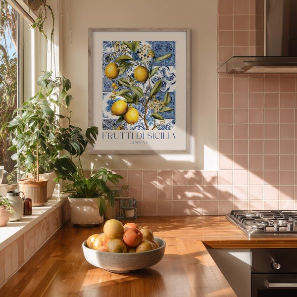 Tiskana slika s okvirom 40x50 cm Sicilia – Styler-image-1