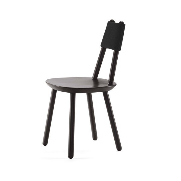 Crna stolica od prirodnog masivnog drveta EMKO Naïve-image-3