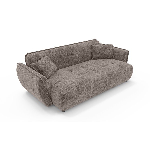 Smeđe-siva sofa od šenila 250 cm Nelia Big – Ropez-image-2