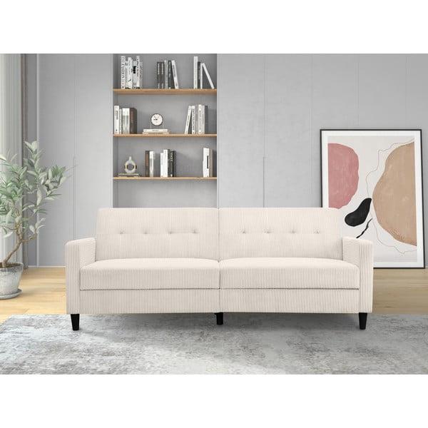Bijela sklopiva sofa od samta 82 cm Hartford – Støraa-image-1