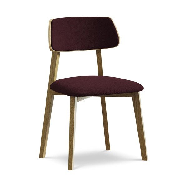 Bordo blagovaonska stolica od masivnog drveta Niu – Makamii