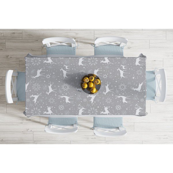 Božićni stolnjak s dodatkom pamuka Minimalističke navlake za jastuke Winter Wonderland, 140 x 180 cm-image-1