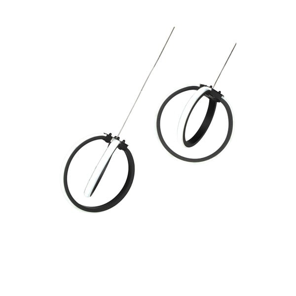 Crna metalna LED viseća svjetiljka ø 20 cm Sezen – Squid Lighting-image-3