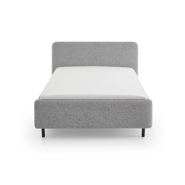 Svijetlo sivi tapecirani bračni krevet bez podnice 160x200 cm Primo – Meise Möbel-image-3