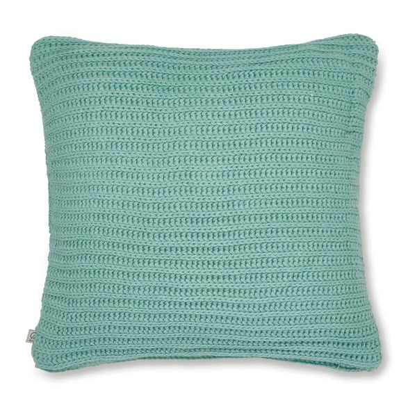Tirkizna pletena jastučnica Catherine Lansfield Knit, 45 x 45 cm