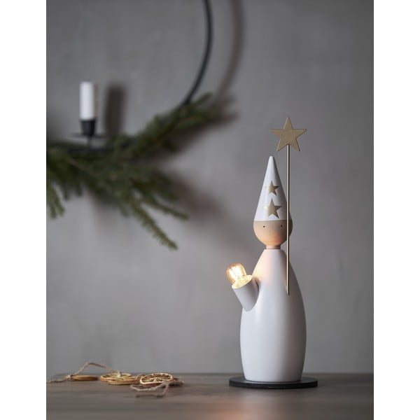 Bijeli svjetlosni ukras s božićnim motivom ø 12 cm Lucia Classic – Star Trading-image-2