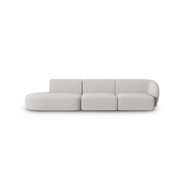 Svijetlo siva sofa od šenila s desnim kutom 311 cm Paolo – Milo Casa