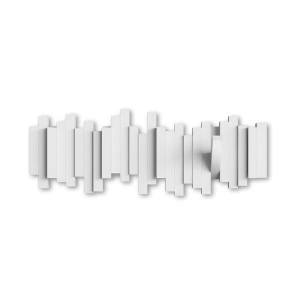 Bijela plastična zidna vješalica Sticks - Umbra