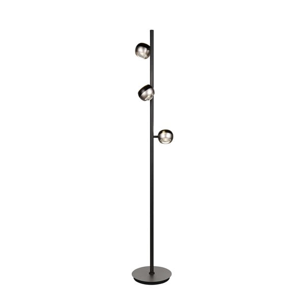 Crna/u srebrnoj boji LED stojeća svjetiljka (visina 150 cm) Orbit – Trio Select