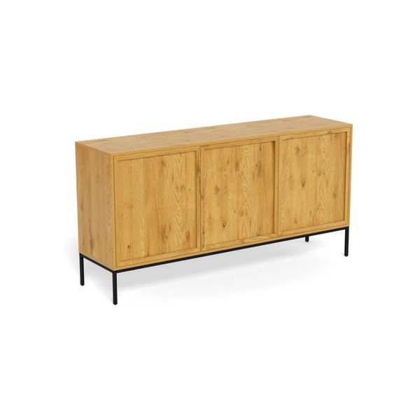 Komoda u dekoru hrasta u prirodnoj boji 158x80x40 cm Palmdale – Actona