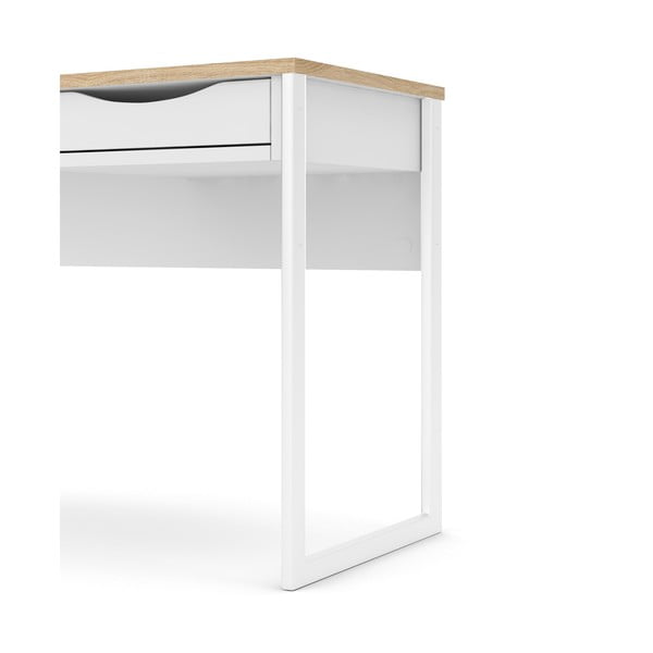 Bijeli radni stol Tvilum Function Plus, 130 x 48 cm-image-4