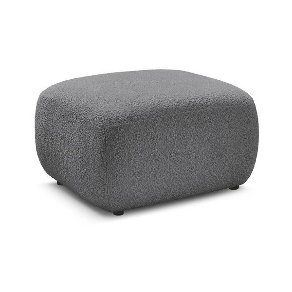 Sivi tabure od bouclé tkanine Montaigne – Bobochic Paris