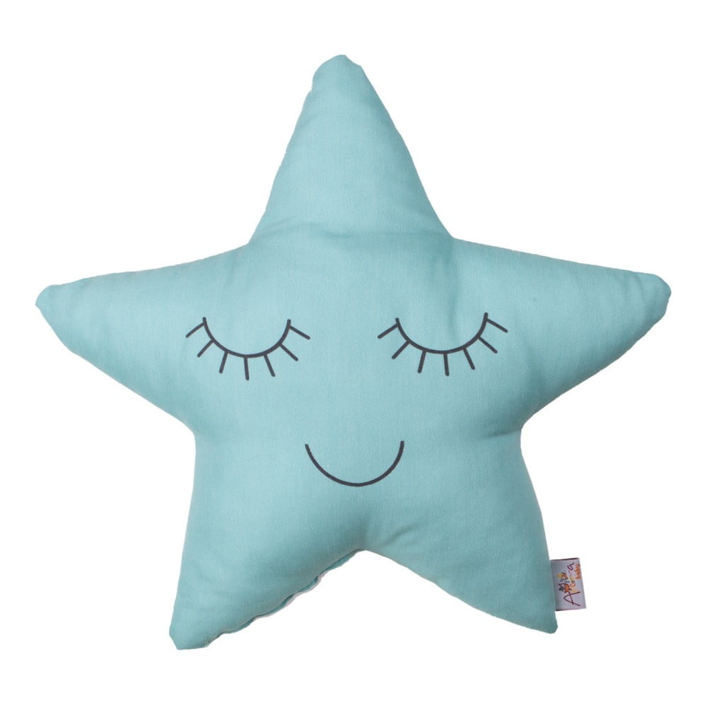 Tirkizni pamučni dječji jastuk Mike & Co. NEW YORK Pillow Toy Star, 35 x 35 cm