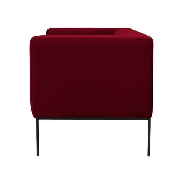 Crvena baršunasta sofa Windsor & Co Sofas Neptune, 145 cm-image-3