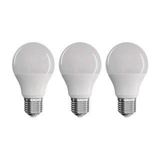 Set od 3 LED žarulje EMOS Classic A60 Neutral White, 9W E27