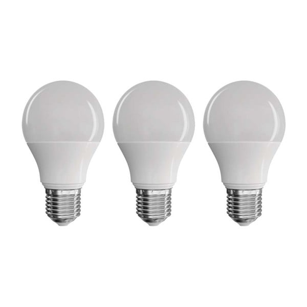 Set od 3 LED žarulje EMOS Classic A60 Neutral White, 8,5W E27