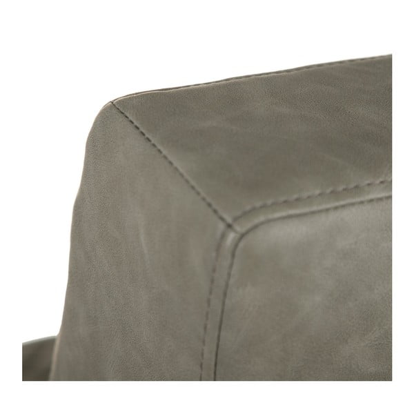 Kaki zelena fotelja od imitacije kože – Ixia-image-4