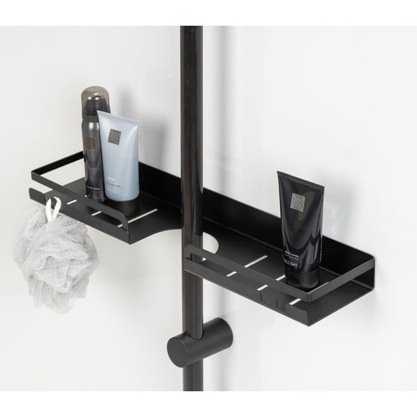 Crna samodržeća kupaonska polica od nehrđajućeg čelika Altarella - Wenko-image-1