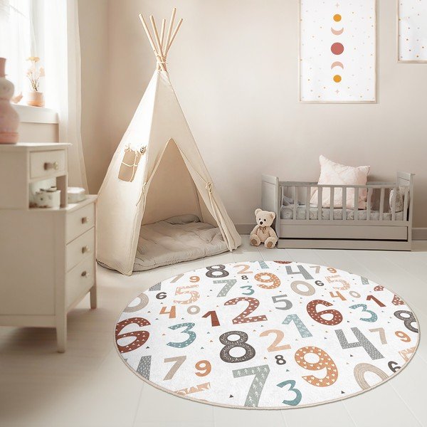 Periv dječji tepih za igru ø120 cm Happy Numbers – Mila Home-image-1