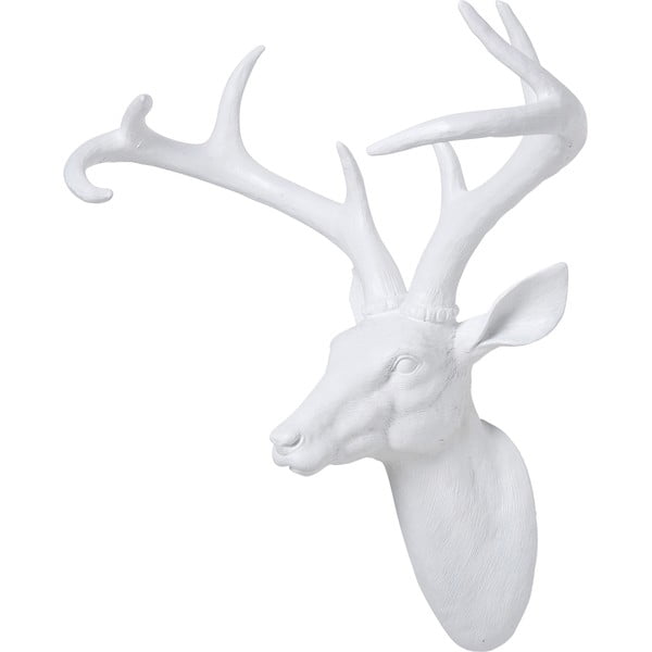 Bijela dekorativna bista u obliku jelena Kare Design Deer, 40 x 45 cm-image-2