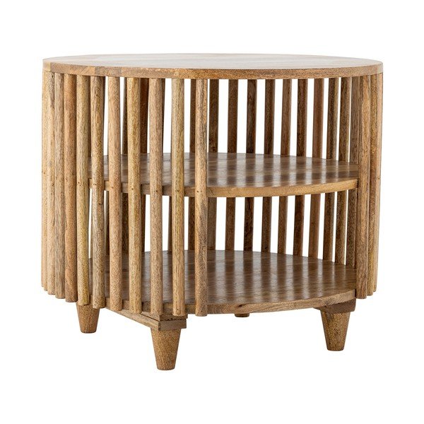 Okrugao stolić za kavu od masivnog manga u prirodnoj boji ø 60 cm Sali – Bloomingville-image-3