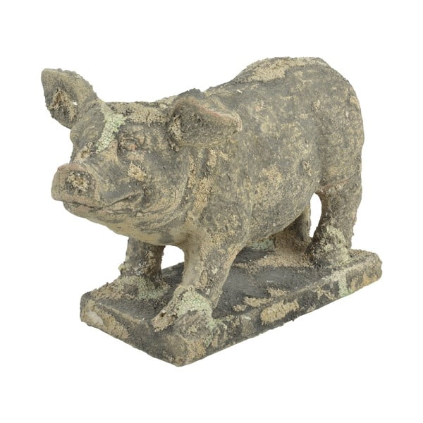 Ukrasna statueta od terakote u obliku svinje Esschert Design, 14,4 x 28,5 cm