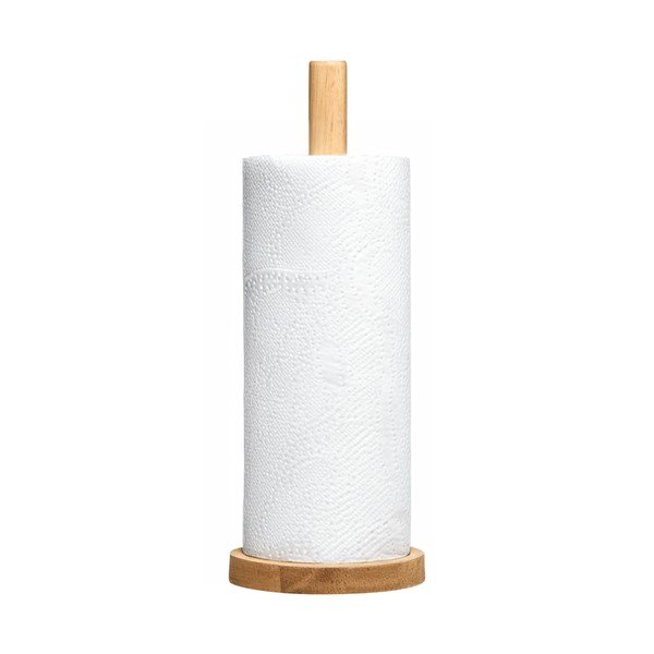 Drveni stalak za papirnate ručnike u prirodnoj boji ø 12 cm Soka – Premier Housewares