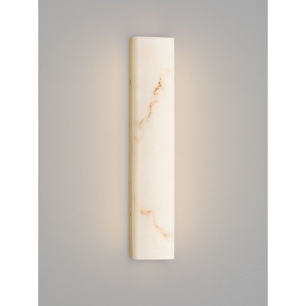 Bijela/mjedena LED zidna lampa u kamenom dekoru Shado – Nova Luce-image-3