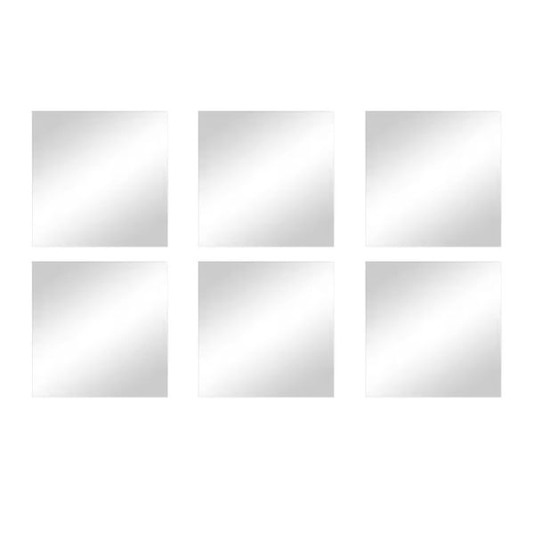 Zidna ogledala u setu 6 kom 10x10 cm – MSV