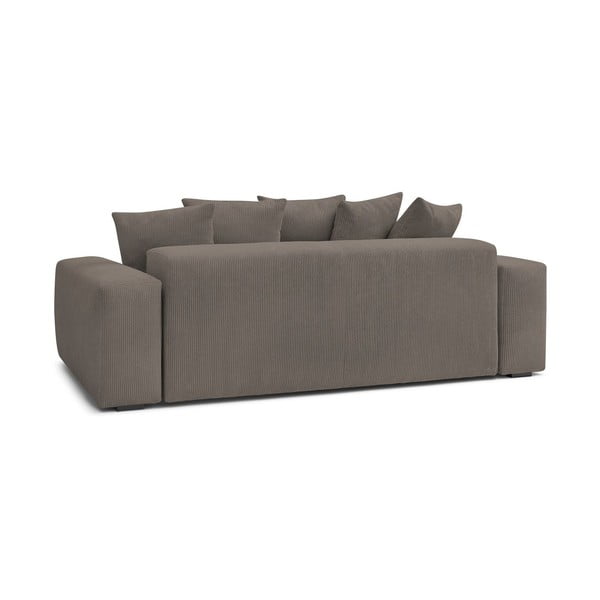 Siva/smeđa sofa od samta 280 cm Voltaire – Bobochic Paris-image-4