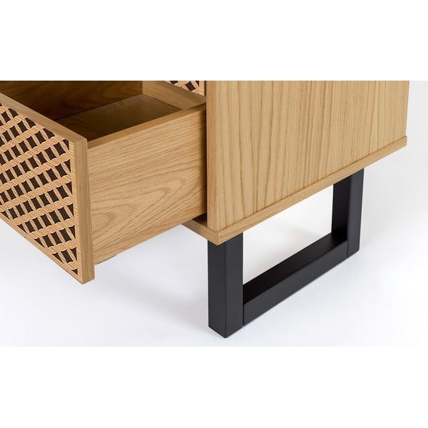 Noćni ormarić s detaljima od hrastovog drveta Woodman Camden Diamond-image-3